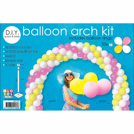 Arche de ballons fait maison 3x2.5m