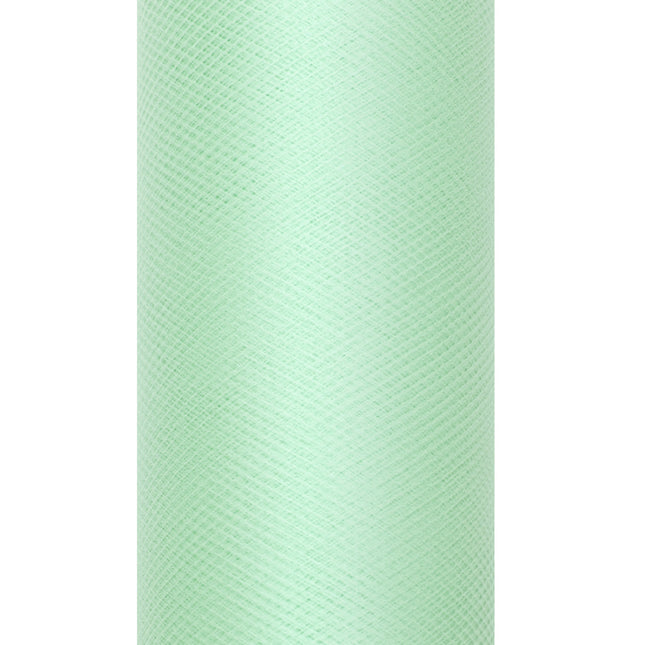 Rouleau de tulle vert menthe 15cm 9m