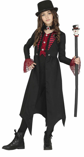 Costume d'Halloween gothique fille rouge