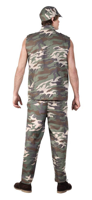 Costume militaire homme vert