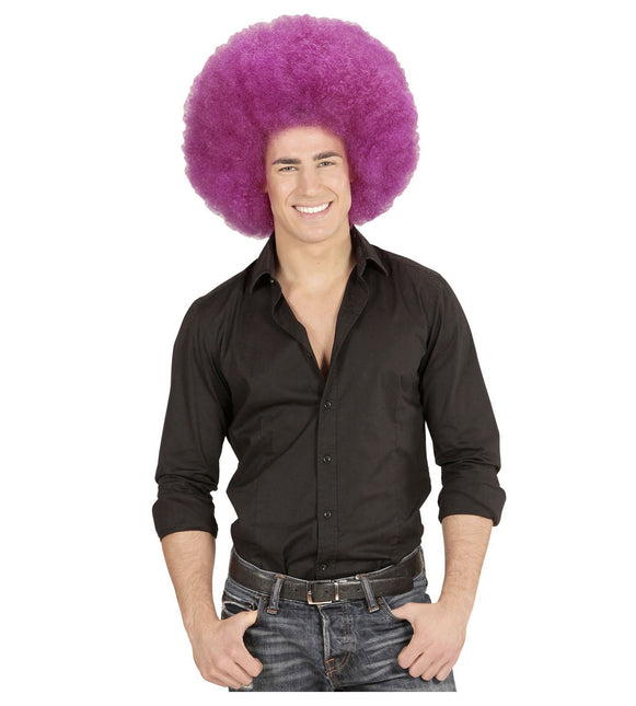 Perruque violette Afro Extra Big