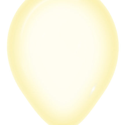 Ballons Cristal Jaune Pastel 321 30cm 50pcs