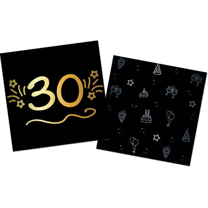 30 Years Napkins 33cm 16pcs