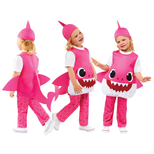 Costume d'enfant Baby Shark Pink Mummy