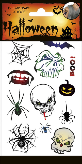 Faux tatouages d'Halloween Squelette