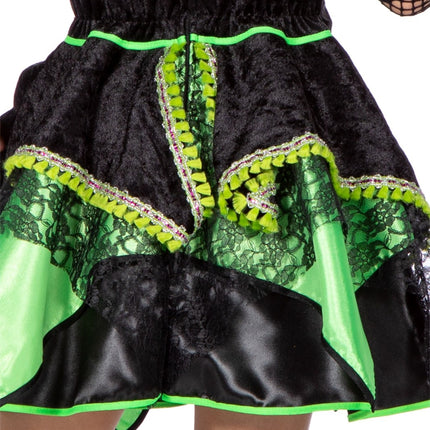 Robe de sorcière fille verte