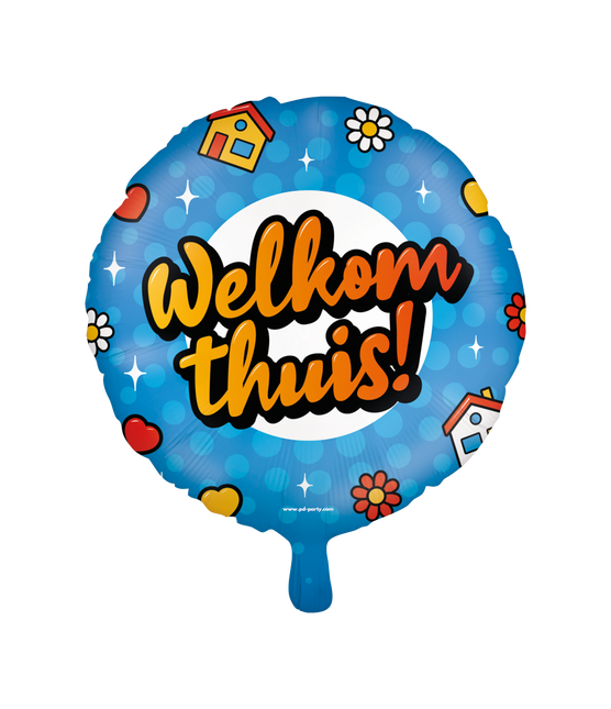 Ballon à l'hélium Bienvenue à la maison vide 30cm