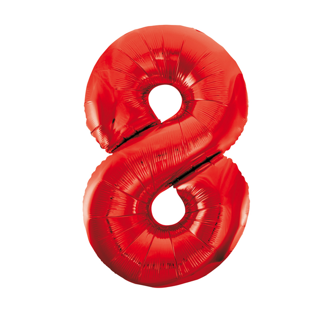 Ballon de baudruche Figure 8 Rouge XL 86cm vide