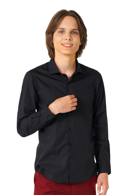 Chemise noire Boy Teen OppoSuits