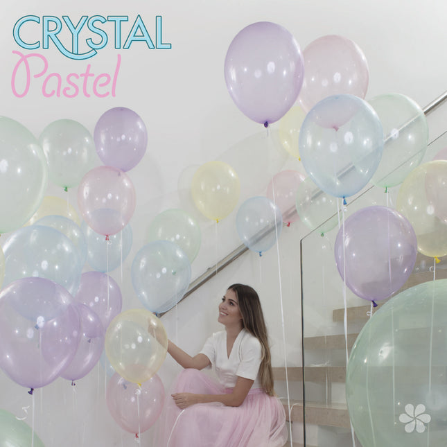 Ballons Crystal Pastel Lilas 350 30cm 50pcs