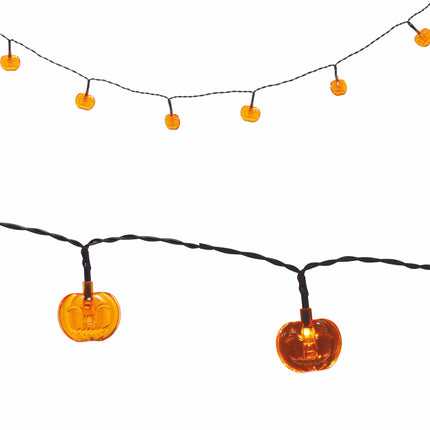 Guirlande lumineuse Halloween LED Citrouilles 1.55m