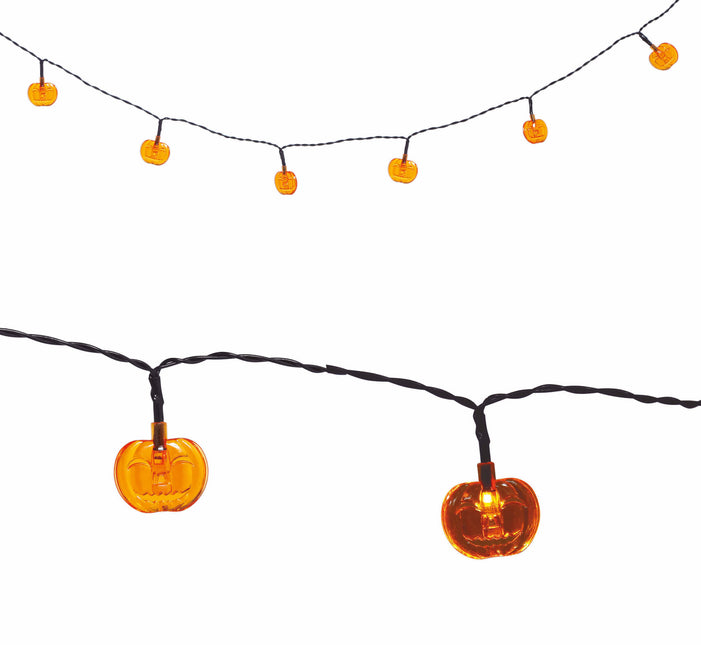 Guirlande lumineuse Halloween LED Citrouilles 1.55m