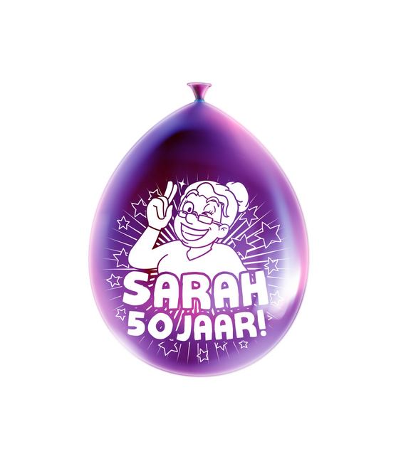 Sarah Ballons 50 ans 30cm 8pcs