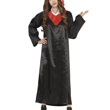 Robe de fin d'études Noir Rouge Dames