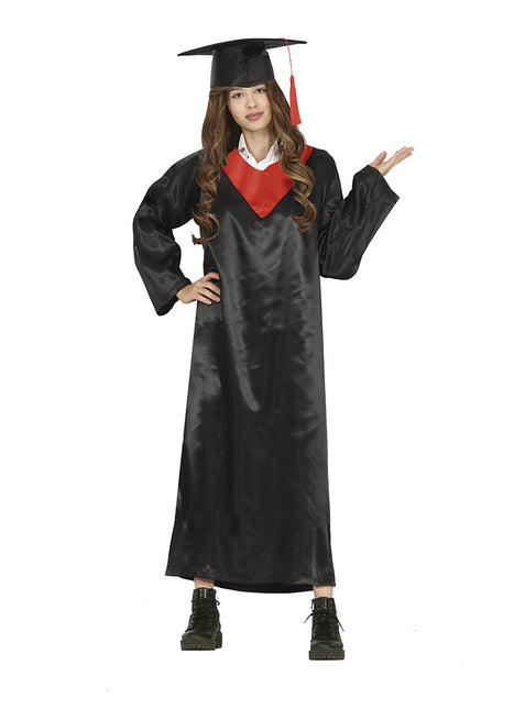 Robe de fin d'études Noir Rouge Dames