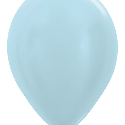 Ballons de baudruche bleu perle 30cm 12pcs