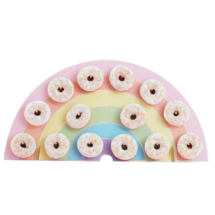 Décoration de table arc-en-ciel Donut Standard 64cm