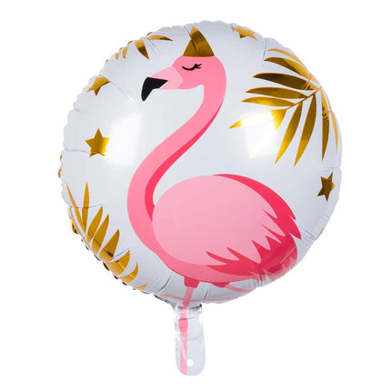 Ballon d'hélium flamant rose double face 45cm