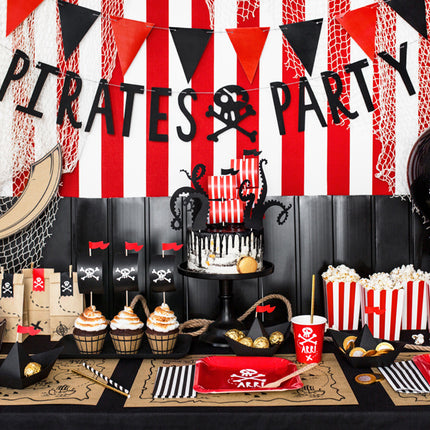 Set de table Pirate Papier 40cm 30pcs