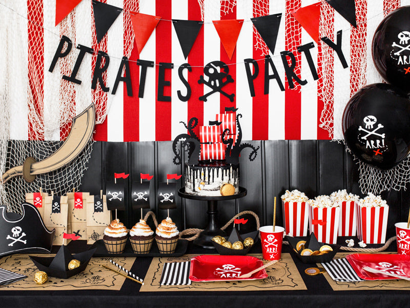 Set de table Pirate Papier 40cm 30pcs