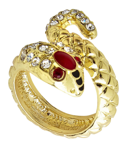 Bague serpent d'or