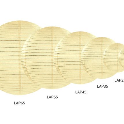 Lanterne ronde à la crème de vanille 20cm