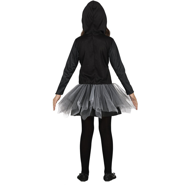 Costume d'Halloween squelette Sweat à capuche fille