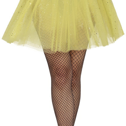 Tutu Jaune Dames Paillettes 40cm