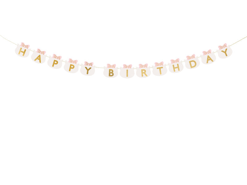 Guirlande de lettres Happy Birthday 2.8m