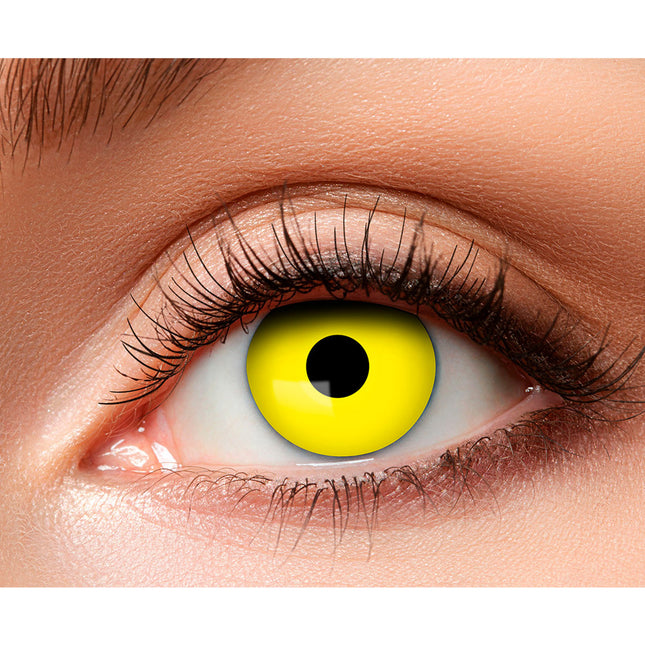 Lentilles de couleur Jaune corbeau