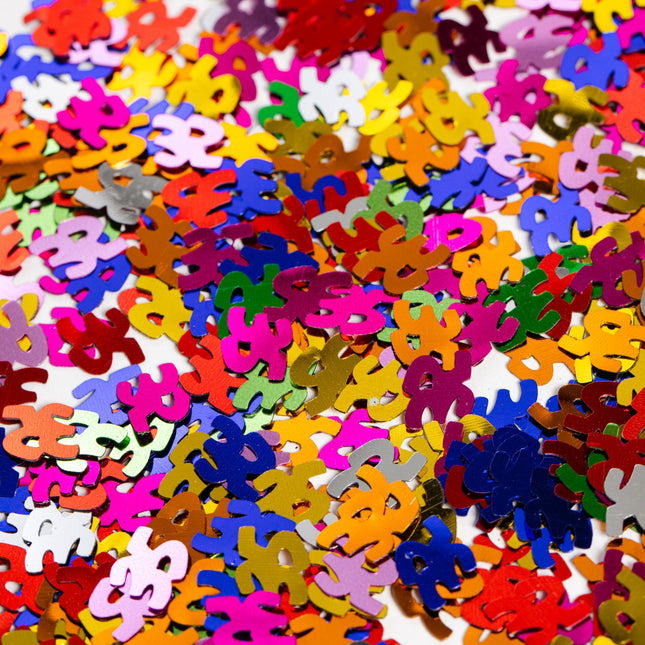 Confettis de table 35 ans colorés