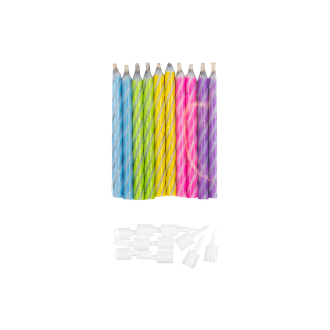 Bougies d'anniversaire 6cm 10pcs