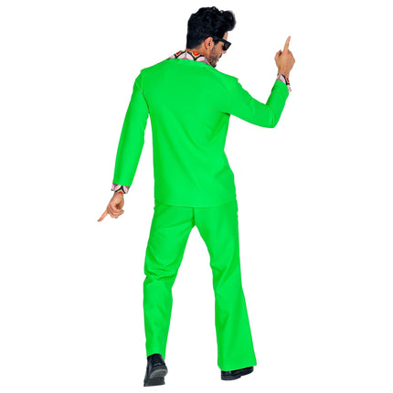 Costume Disco 70S Vert Néon Hommes