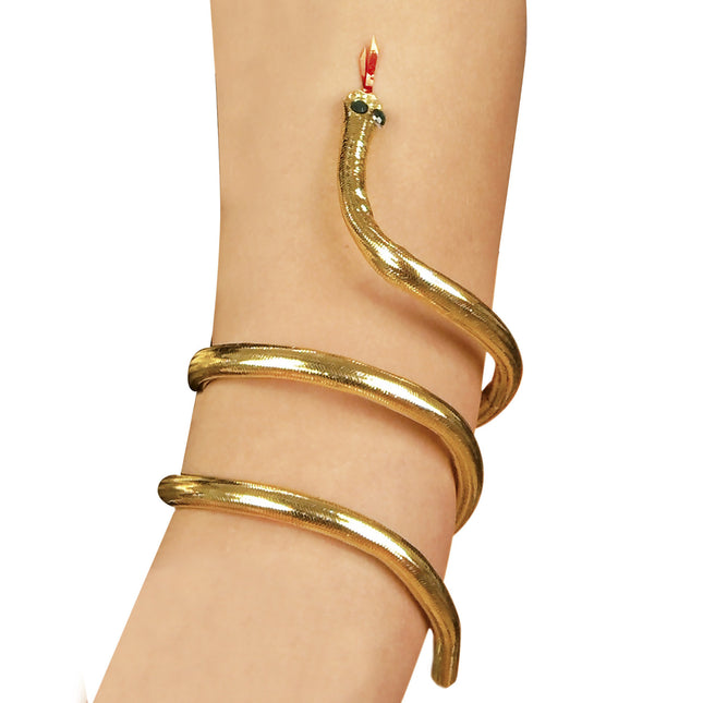 Bracelet serpent doré