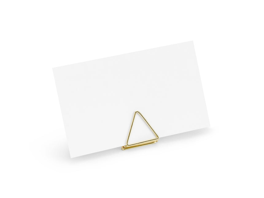 Porte-cartes de visite Triangle doré 2.3cm 10pcs