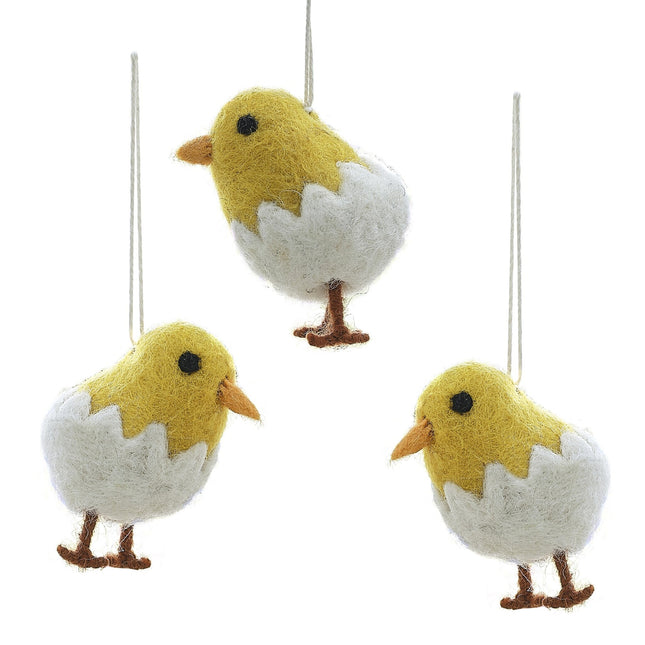 Décoration suspendue de poussins de Pâques 3pcs