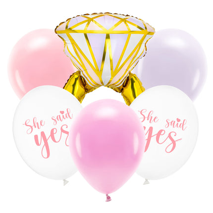 Jeu de ballons She Said Yes 6pcs