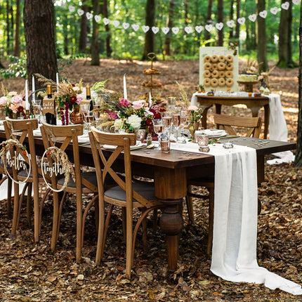 Décoration de table Sweet Bar Blanc 37cm