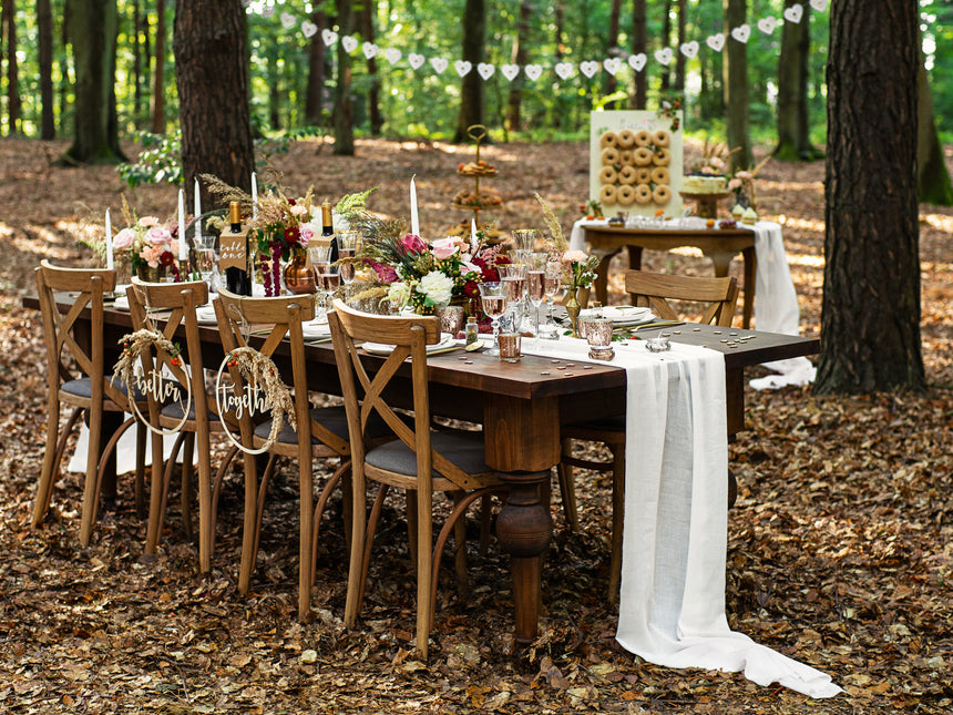 Décoration de table Sweet Bar Blanc 37cm