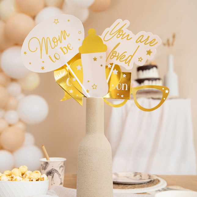 Accessoires de Photobooth pour la naissance Safari 7pcs