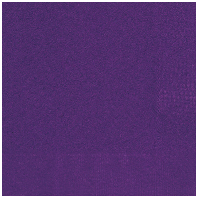 Serviettes de table violettes 33cm 50pcs