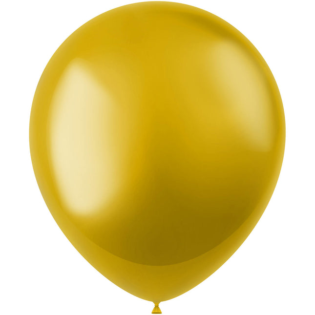 Ballons de baudruche dorés Metallic Stardust Gold 33cm 100pcs