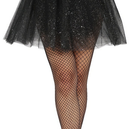 Tutu Noir Dames Paillettes 40cm