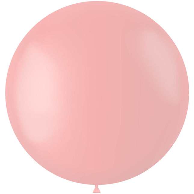 Ballon de baudruche rose poudré 80cm