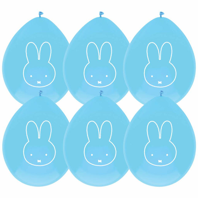 Ballons Miffy Bleu clair 30cm 6pcs