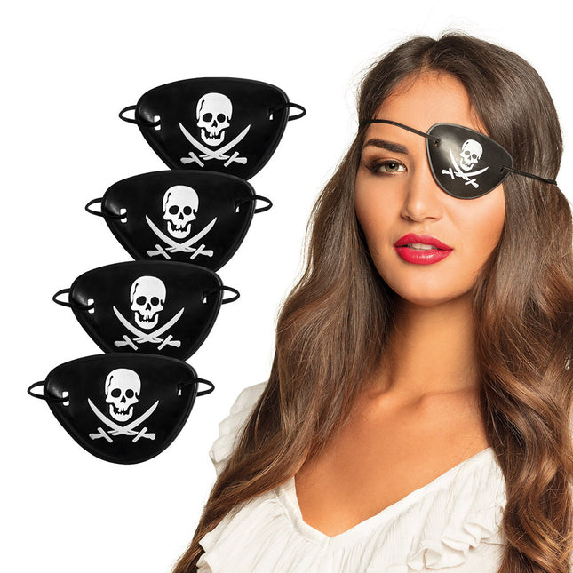 Accessoires Pirate Patchs pour les yeux 4pcs