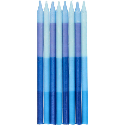 Bougies bleues 8pcs