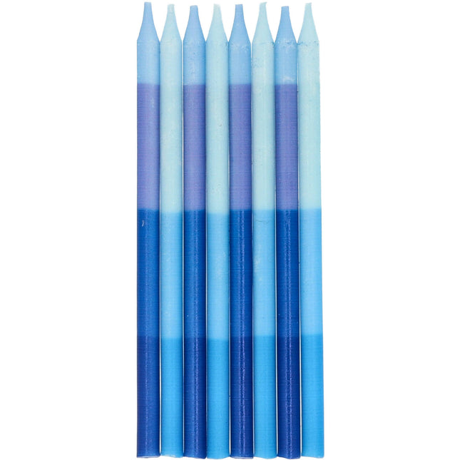 Bougies bleues 8pcs