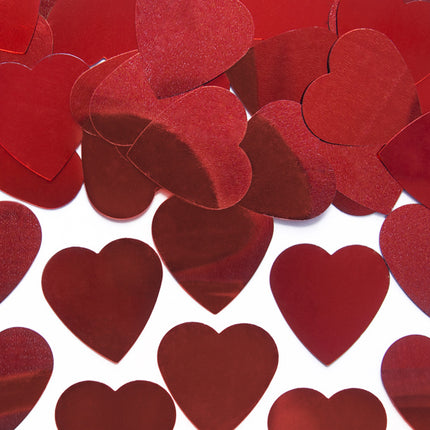 Confetti Hearts Rouge 25mm