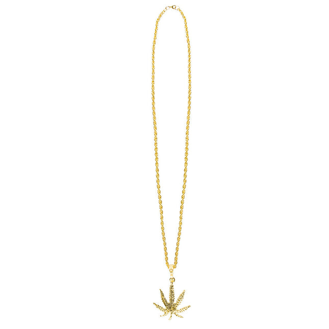 Collier de mauvaises herbes en or